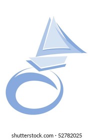 blue boat