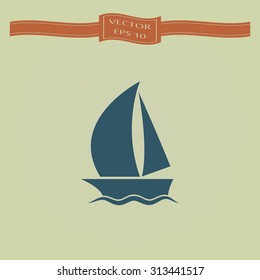 Blue Boat icon