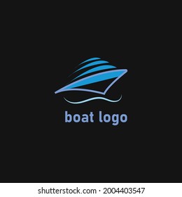 Logo-Design für blaues Boot