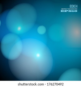 blue bokeh abstract background
