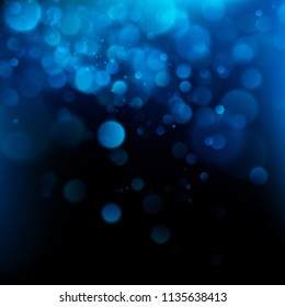 Blue bokeh abstract background. EPS 10