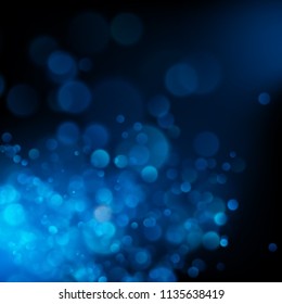 Blue bokeh abstract background. EPS 10
