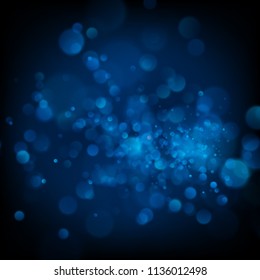 Blue bokeh abstract background. EPS 10