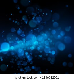 Blue bokeh abstract background. EPS 10