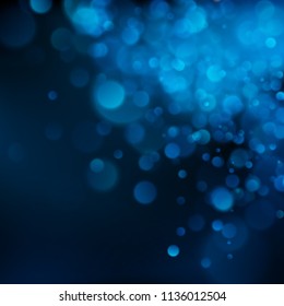 Blue bokeh abstract background. EPS 10