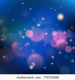 Blue bokeh abstract background. And also includes EPS 10 vector