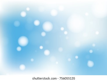 Blue bokeh abstract background. Vector illustration