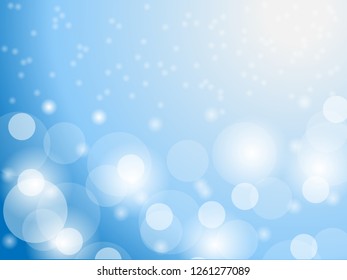 Blue  Bokeh abstract festive background.  for background and wallpaper Christmas. 