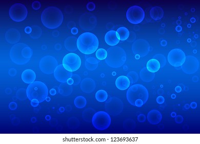 Blue bokeh abstract light background