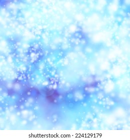 Blue bokeh abstract light background vector