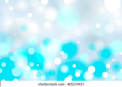 Blue bokeh abstract light background. Vector illustartion