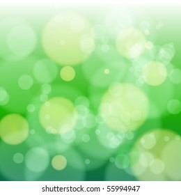 Blue bokeh abstract light background with stars. Vector illustration