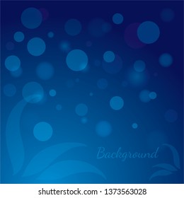 Blue bokeh background
