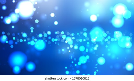 Blue Bokeh Background Illustrator