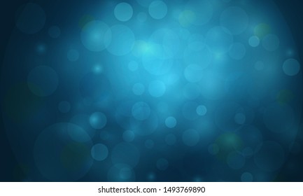 Blue bokeh background vector design.