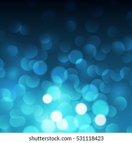 Blue Bokeh background, vector illustration