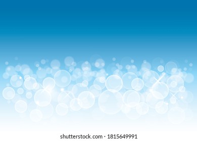 blue Bokeh background.Light effect blue glares bokeh.Vector template for your ideas.