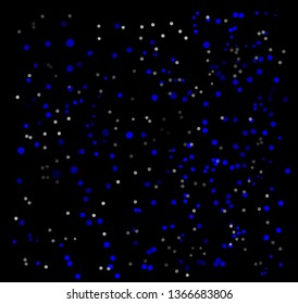 blue bokeh balls pattern