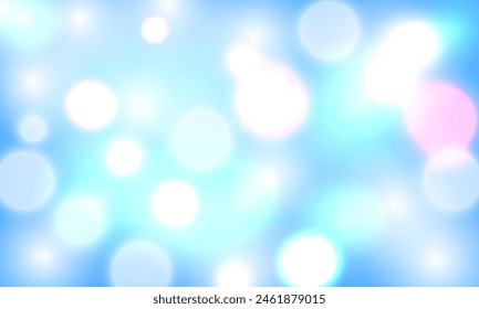 blue bokeh blurred with blink light with mesh gradient abstract background