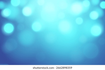 Fondo de luz azul Bokeh, desenfoque fresco y calmante para Diseños limpios y modernos, decoración de fondo 