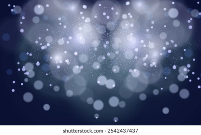 Luces bokeh azules con partículas brillantes, creando una atmósfera de ensueño y festiva. Ideal para celebraciones, temas románticos o fondos de vacaciones.