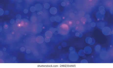 Blue bokeh ring on an abstract background. Abstract illustration with colorful circle shapes. Abstract light blue background with bokeh effect. 3D Vector