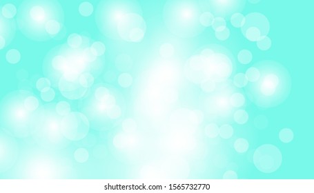 Blue bokeh vector background. Abstract gradient glitter illustration wallpaper for template website. Cover social media business advertising. 