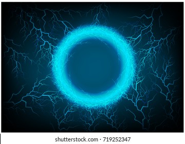 blue bolt vector, abstract thunderbolt