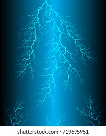 blue bolt vector, thunderbolt, abstract
