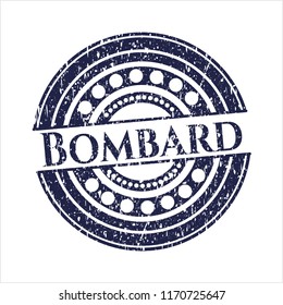 Blue Bombard distress rubber grunge seal