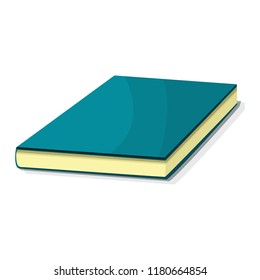 Blue book icon. Cartoon of blue book vector icon for web design isolated on white background