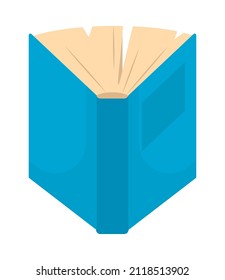 blue book icon on white background