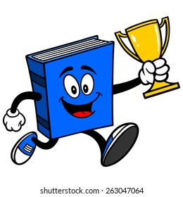 Blue Book Running with Trophy