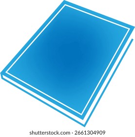 Blue Book vector illustration to place in your design	