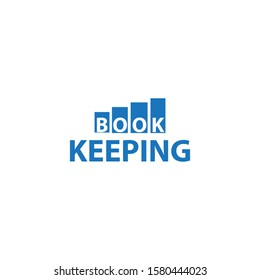 blue bookkeeping logo company accounting
