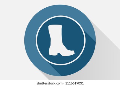 Blue boot icon.