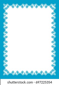 Blue Border Frame Book Cover Vector Stock Vector (Royalty Free ...