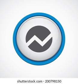 blue bordered circle circle diagram icon