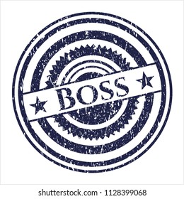 Blue Boss distressed rubber texture