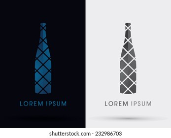 Blue Bottle abstract icon, symbol, logo, Vector.