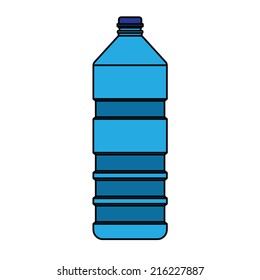 blue bottle vector