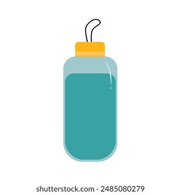 Blue Bottle Water Illustration. Mineral water clipart