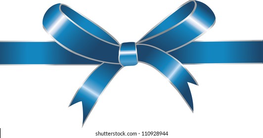 Blue bow