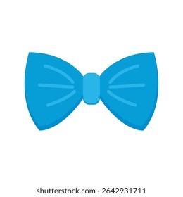 Blue bow tie icon. Vector illustration