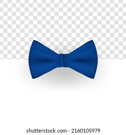 blue bow tie. isolated white background