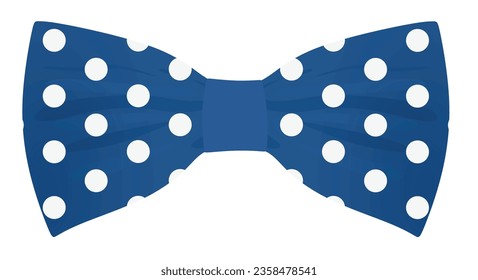 Blaue Schleife. Vektorgrafik