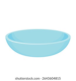 Tigela Azul. Tigela em fundo branco. vetor de tigela.