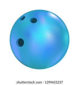 Blue Bowling Ball Draw