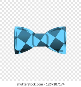 Blue bowtie icon. Cartoon of blue bowtie vector icon for web design for web design