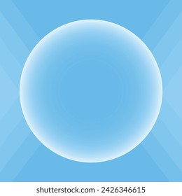 blue box for any text with box and arrow. empty dialog window. Web banner vector illustration.